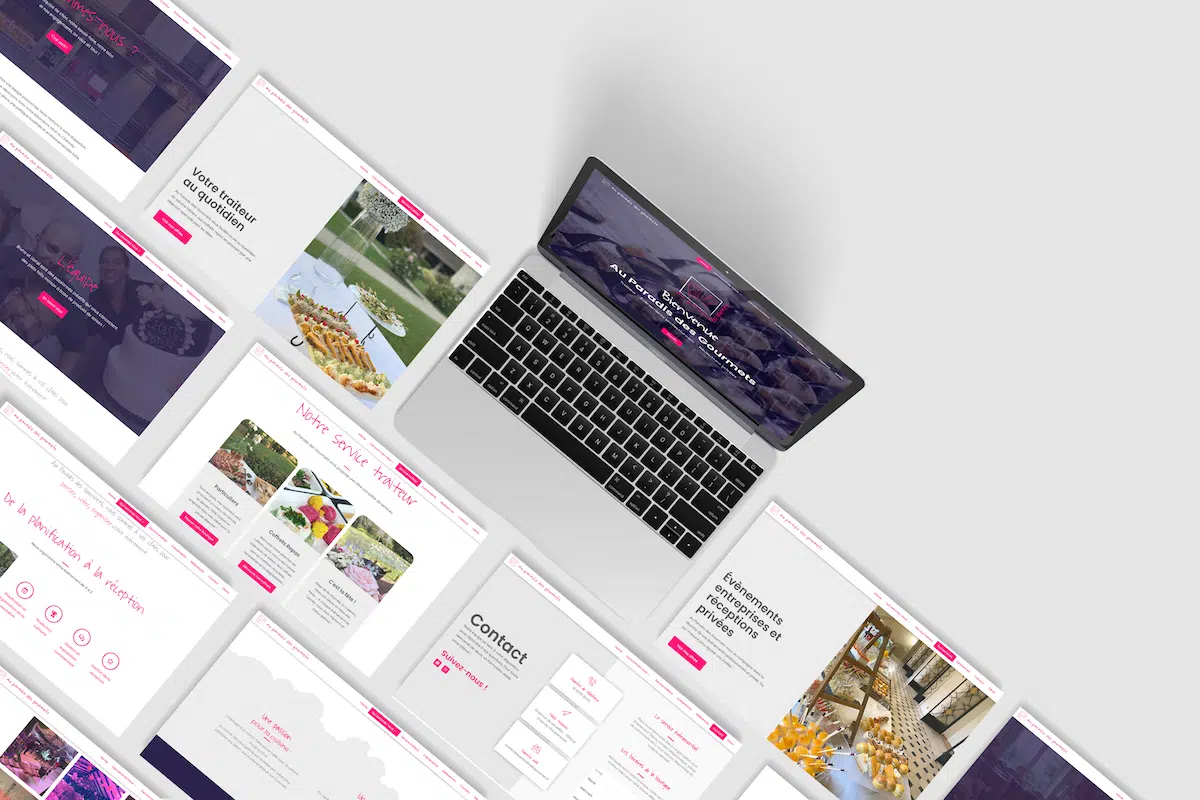 refonte site web Au Paradis des Gourmets traiteur