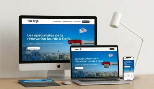 Intégration WordPress pour le site de SRP Construction
