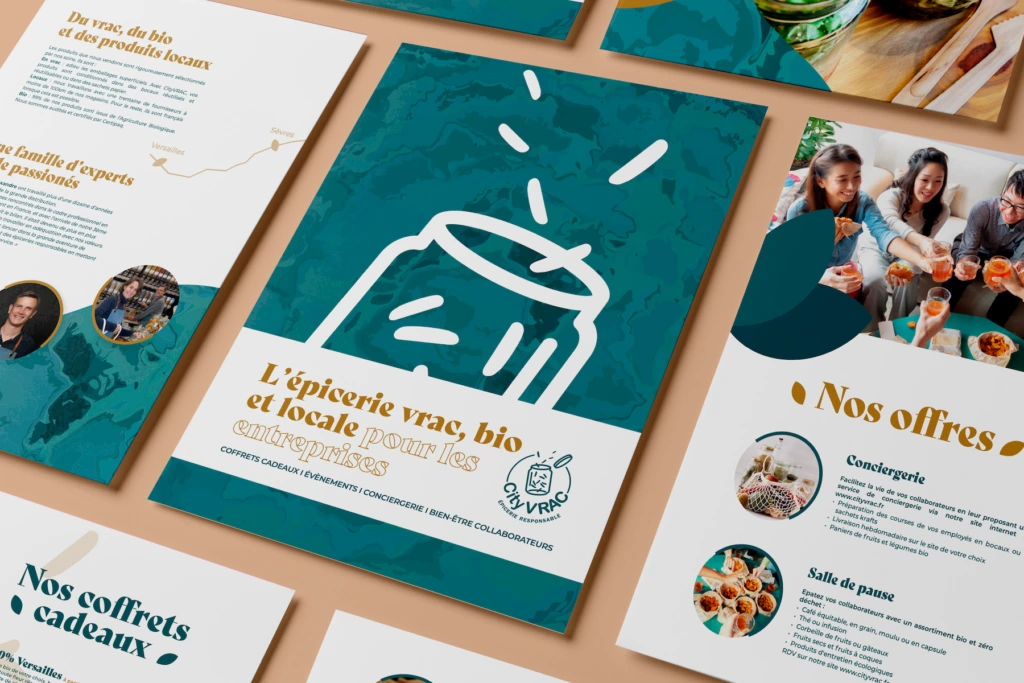 Conception d&rsquo;une brochure pour un commerçant