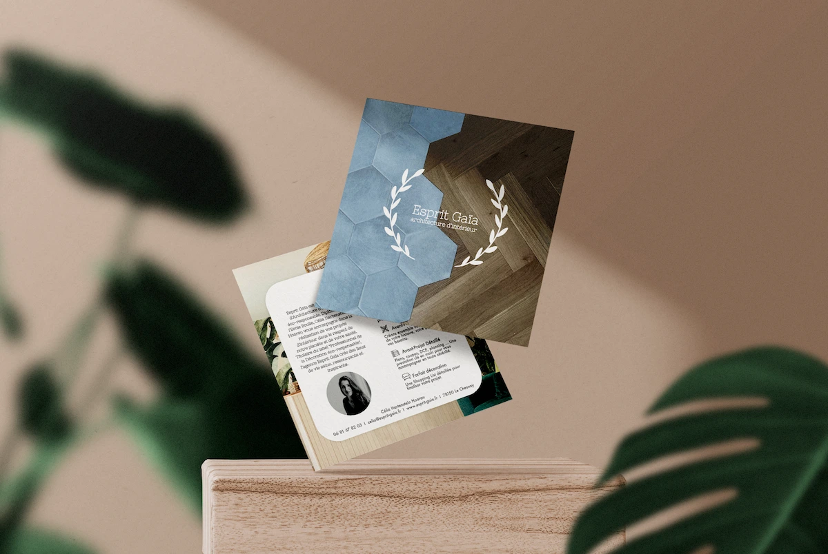 Flyer pour un cabinet d&rsquo;architecture d&rsquo;intérieur