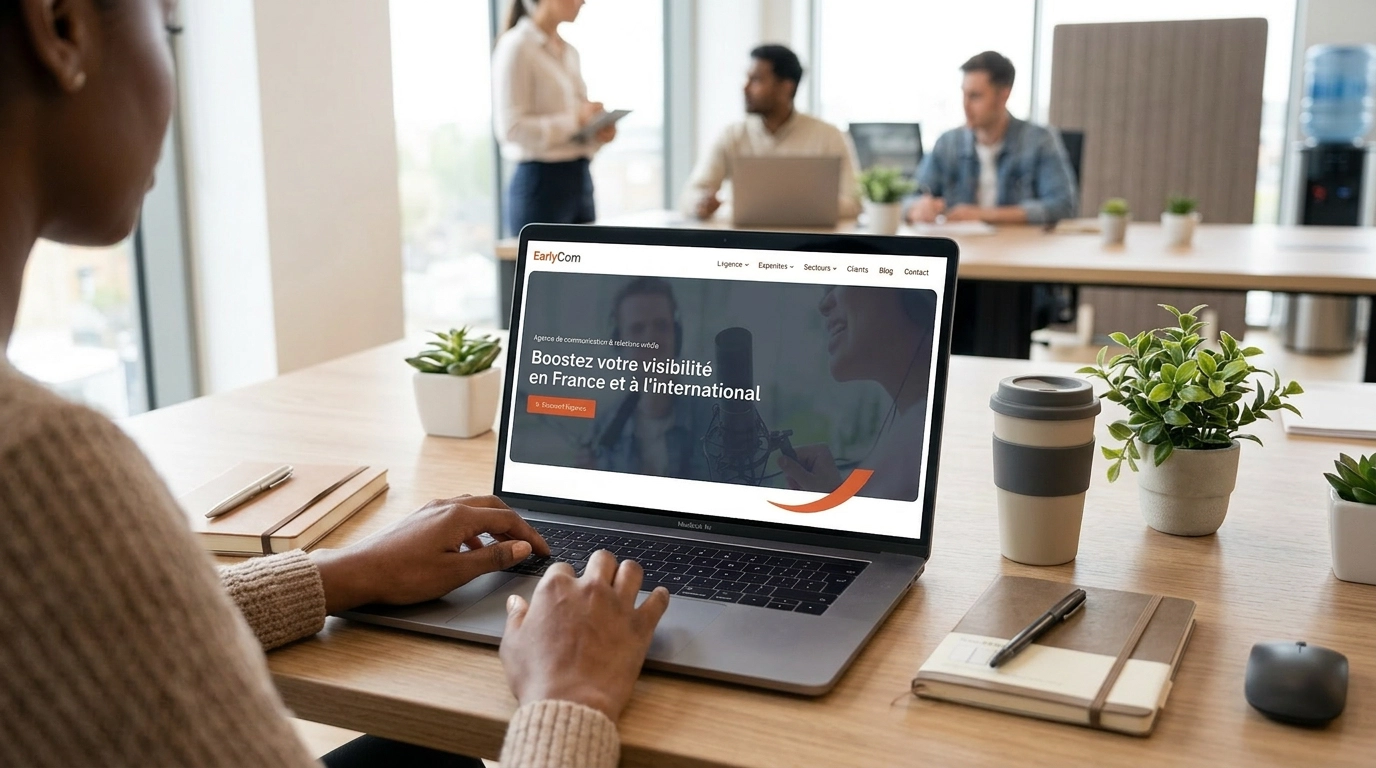 Webdesign et refonte d&rsquo;un site vitrine WordPress pour une agence de RP