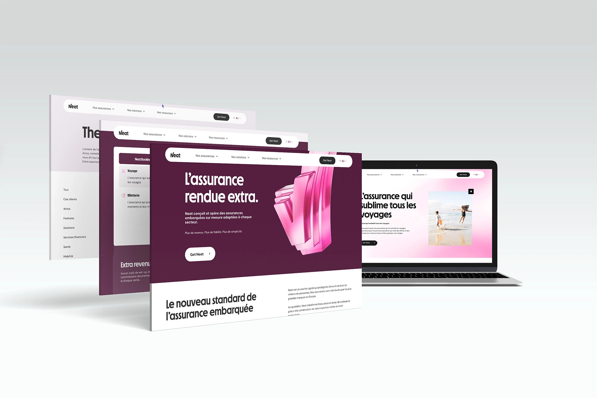 Webdesign pour l&rsquo;insurtech Neat